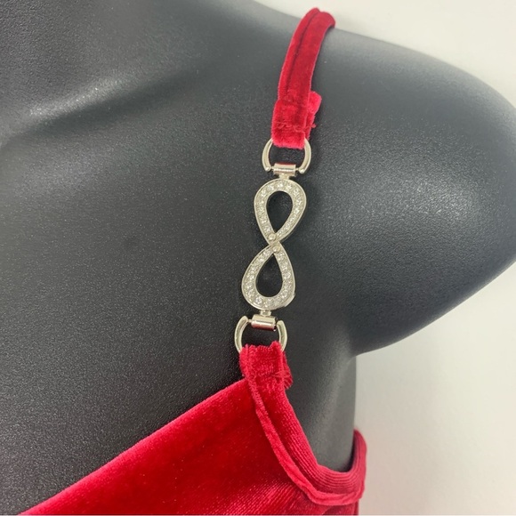 NWT Urban Heritage Red Velvet Bodycon Mini Dress - Picture 6 of 12